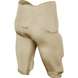 CHAMPRO Boys' Terminator 2 Integrated Youth Football Pants with Built-in Pads, Vegas Gold, Medium