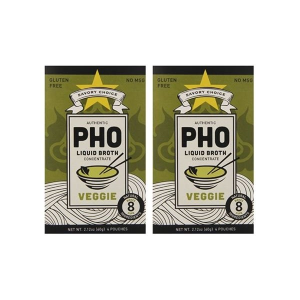 Savory Choice Pho Liquid Broth Concentrate, Vegetable, 2.2 Ounce (Pack of 2)