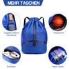 Figarge Gym Bag Black Large Capacity Drawstring Sports Bag Beach