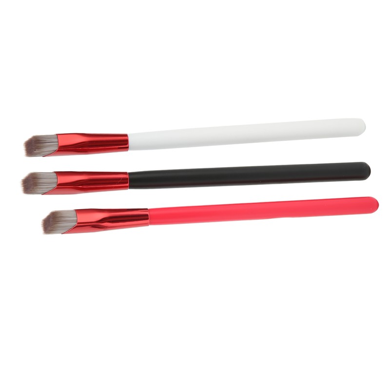3PCS Brow Concealer Contour Brush Gray Hair Red White Black