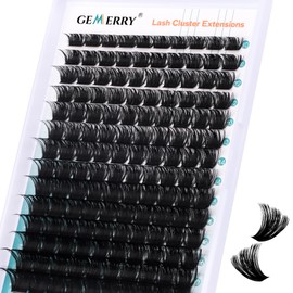 Eyelash Clusters Fluffy Lash Clusters Thick 280pcs Cluster Eyelash Extensions DIY At Home Individual Lashes Cluster Lashes by GEMERRY（200P-10-18mm)