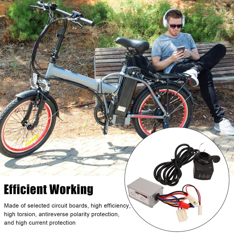 24V 250W Electric Bike Controller Thumb Throttle Set for Electric
