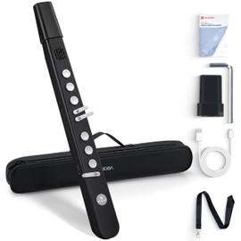 Vangoa MAE-02 MIDI EWI Electronic Wind Instrument with 3 Fingerings 35 Tones 7 Functions Professional Portable Digital Wind Instrument Synthesizer Rechargeable for Beginners Adults Teens, Black