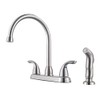 Pfister Pfirst Series Kitchen Sink Faucet with Side Sprayer, 2-Handle,