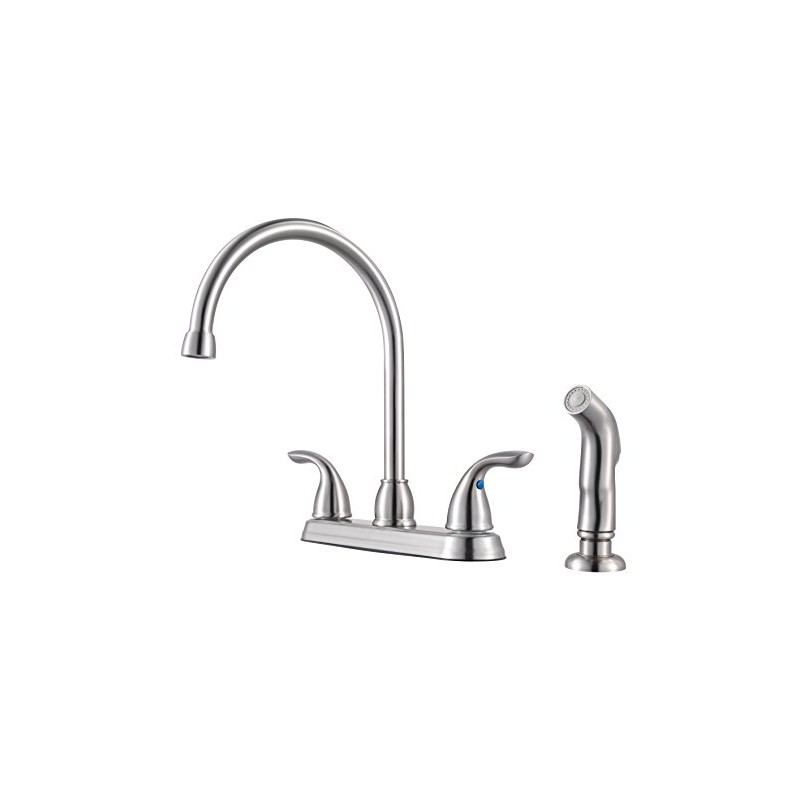 Pfister Pfirst Series Kitchen Sink Faucet with Side Sprayer, 2-Handle,