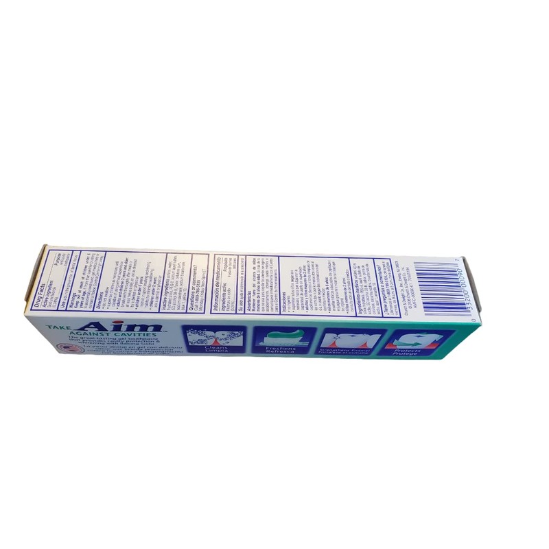 Aim Gel Toothpaste, Whitening, Mint (6 oz)