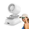 Blissfuhue Portable Clip on Fan, 3-in-1 Hands Free Mini Hat