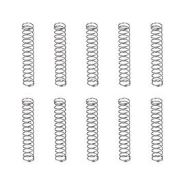 DTGN 0.5x6x35mm(DxODxL) Compression Spring - 10Pack - Good for Machinery - Spring Steel Extension Spring - Gray