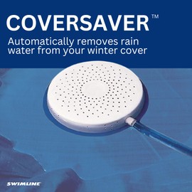 SWIMLINE HYDROTOOLS ORIGINAL Submersible Pool Cover Water Siphon Pump Automatic Removal For Above Ground Swimming Pools, Covers, & Hot Tubs Winterizing Kit |Non Electric Drain Hose Cover Saver 5436 | Swimline