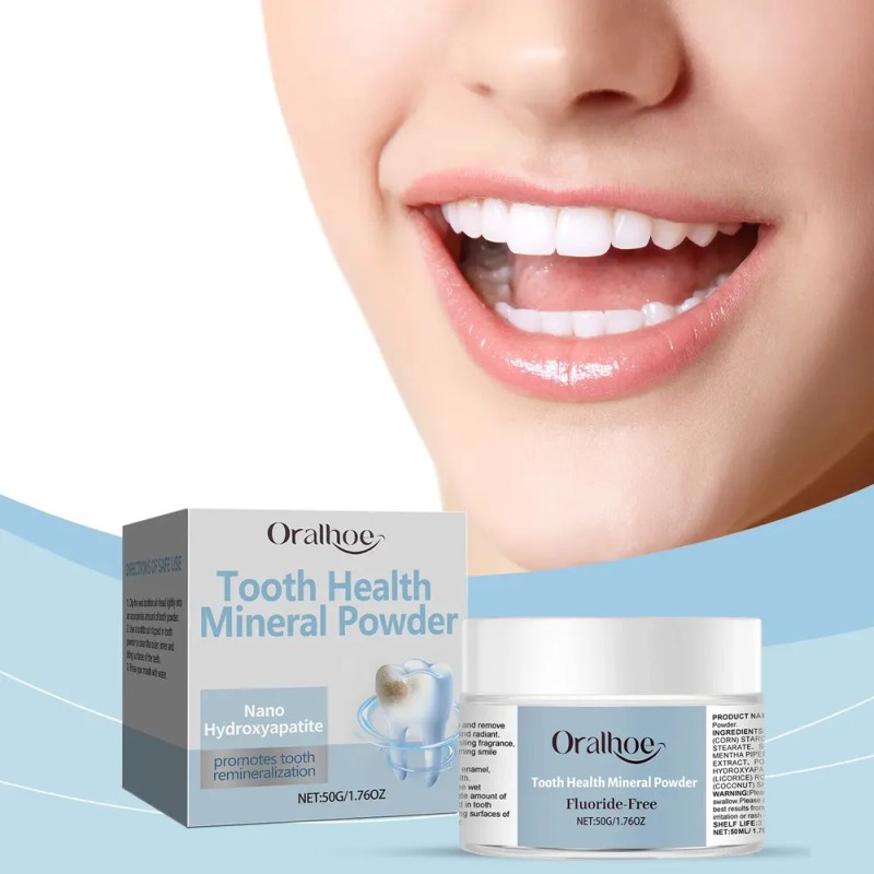Polvo Limpiador De Dientes Oralhoe Para Un Aliento Fresco