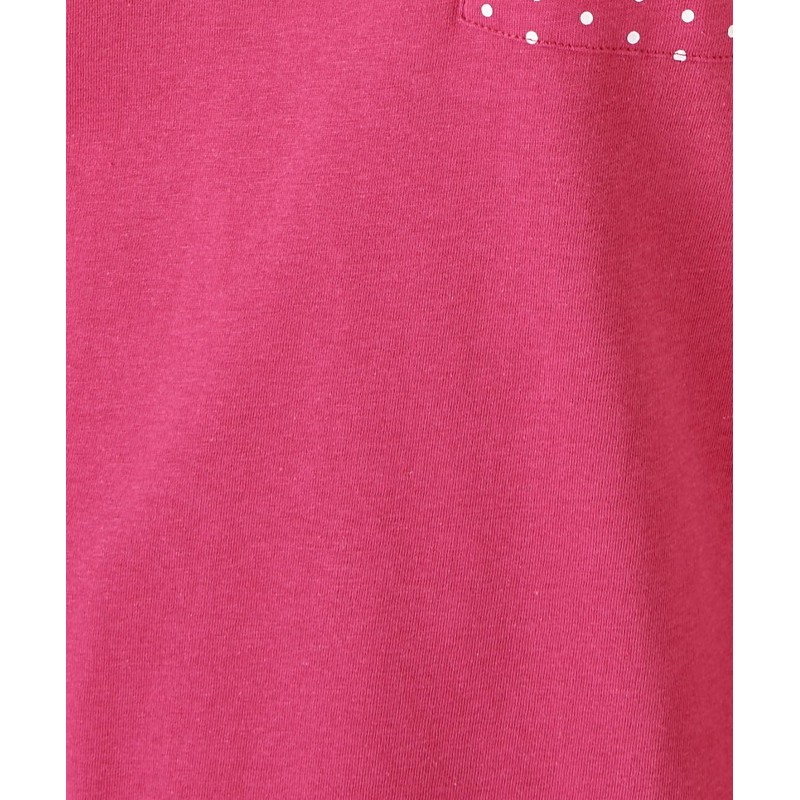Damart Pull-on Cotton Pyjamas Women Nightwear Round Neck Long Sleeves