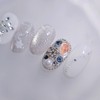 Winter Dawn Starlight Handmade Nail Tips - Coffin Long /