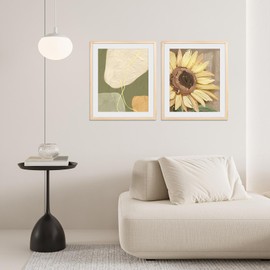 20x24 Poster Frame,24x20 Natural Wood Picture Frames with Polished Plexiglass,Easy to Hang,Display Picture 20x24 without Mat or 16x20 with Mat for Wall Mounting Horizontally and Vertically (Natural