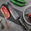 Kuwata 8 Inch Damascus Professional Black Gold Series Chefs Knife