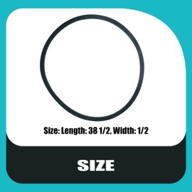501818202 587209001 Snow Blower Auger Drive Belt for Husqvarna ST230P Snowblowers, 2004-2015 (1/2" x38 1/2")