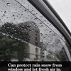 4pcs Original Shatterproof Sun Rain Guards Shield Side Winow Wind