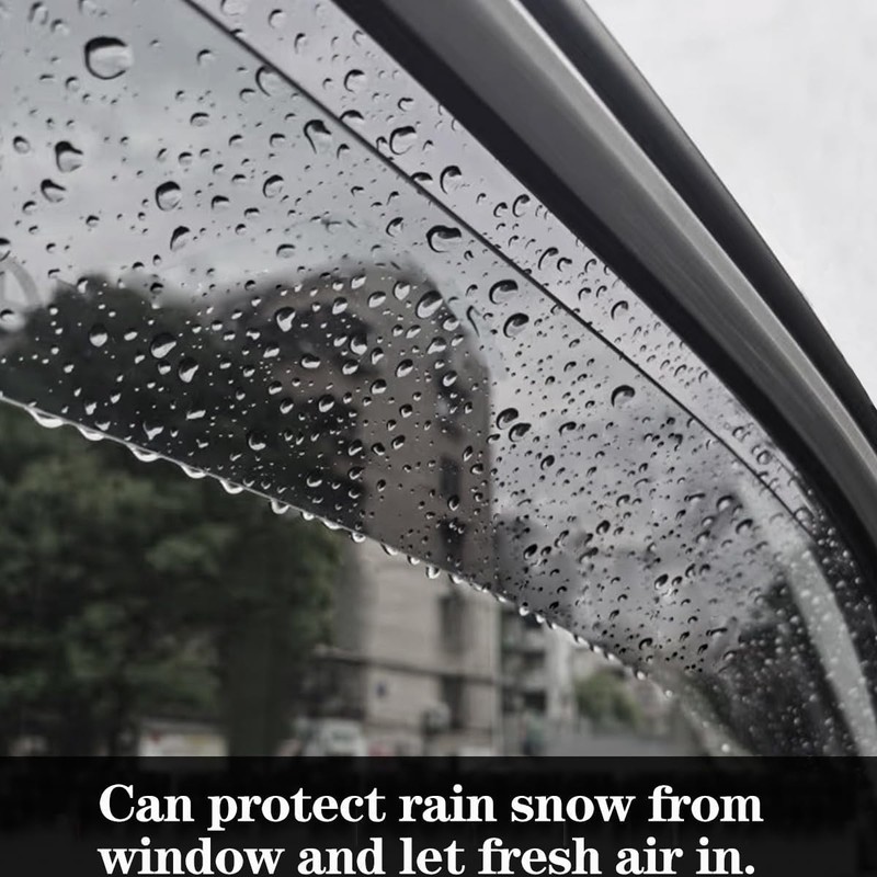 4pcs Original Shatterproof Sun Rain Guards Shield Side Winow Wind