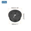 sourcing map 4 Pcs Cable Cord Grommet, 1-1/8 Inch (28mm)