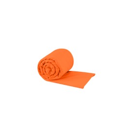 Sea to Summit - Pocket Microfibre Towel L - Bath Towel - Tiny Pack Size - Ultra Absorbent & Quick Dry - Whisper Light - Hang Loop & Case - For Backpacking - 60 x 120cm - Outback Orange - 112g