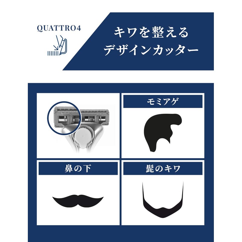 Schick Quattro 4 Titanium Holder with Blade + 1 Replacement