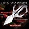 Kitchen Shears,Multifunctional Heavy-Duty Kitchen Shears,Japanese High-Carbon Steel Culinary Shears for