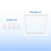 2pcs Cooler Handle Replacement for Coleman Ice Chest, Lightweight Plastic