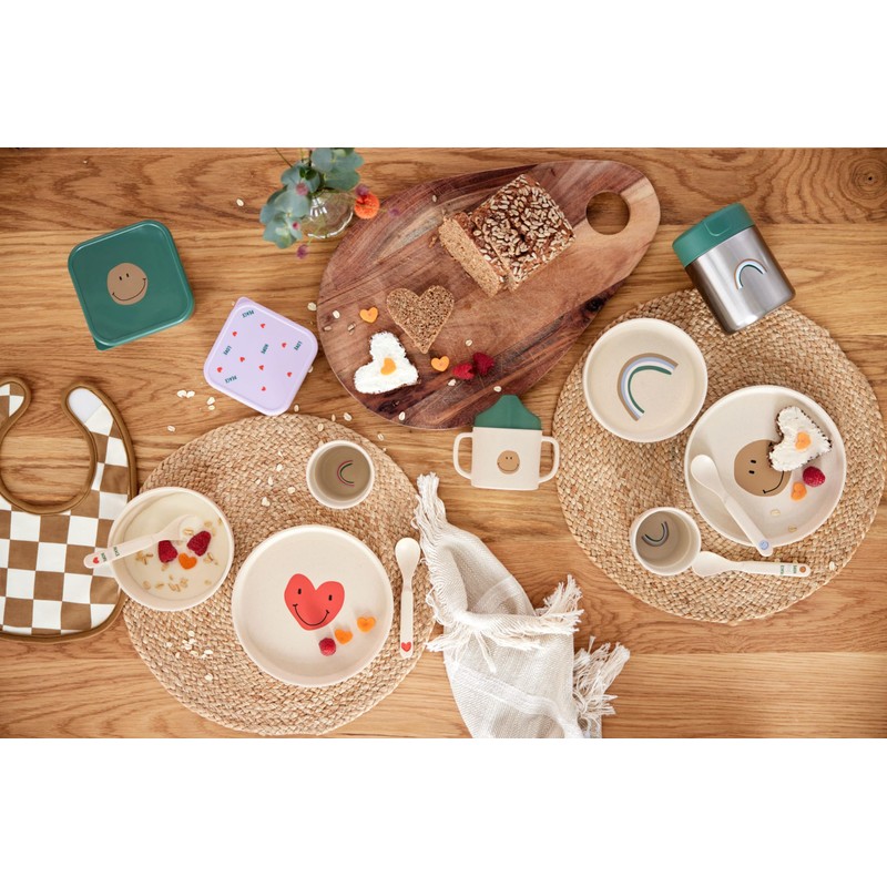 Lassig Dish Set - Happy Rascals - Smile Sky Blue