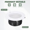PATIKIL 3 Inch Round Air Vent Cover, 2 Pack ABS