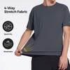 3 Pack Workout Shirts for Men Short Sleeve UPF 50+