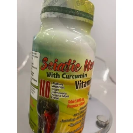 ELIAS PRODUCTS Sciatic Nerve plus aciatico Nervio Ciatico con curcuma plus 60 tablets 1000mg