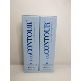 SKIN RESEARCH NEUCONTOUR BROW ENHANCING POMADE MEDIUM DARK 0.11 OZ - LOT OF 2