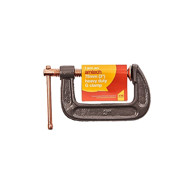 Amtech W5700 75mm (3") Heavy Duty G-clamp