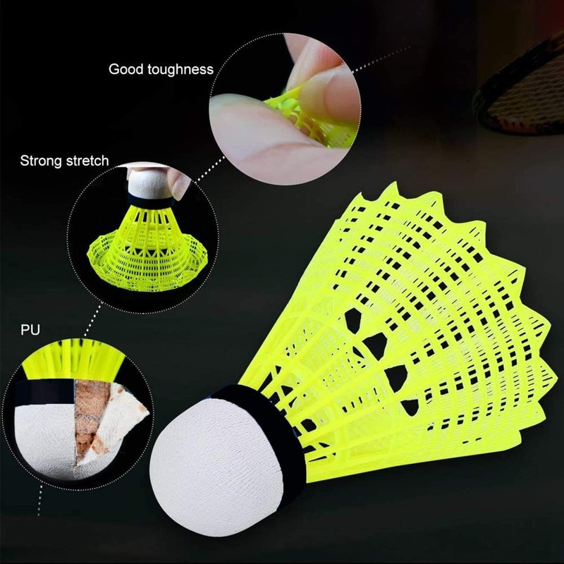 TX Pack of 12 Badminton Nylon Shuttlecocks Indoor Outdoor Sports