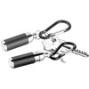 PEARL Set of 2 Mini Focusable Flashlights with Keychain