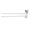 Stainless Steel Towel Rack Bar 180° Rotatable Towel Bathrobe Hanger