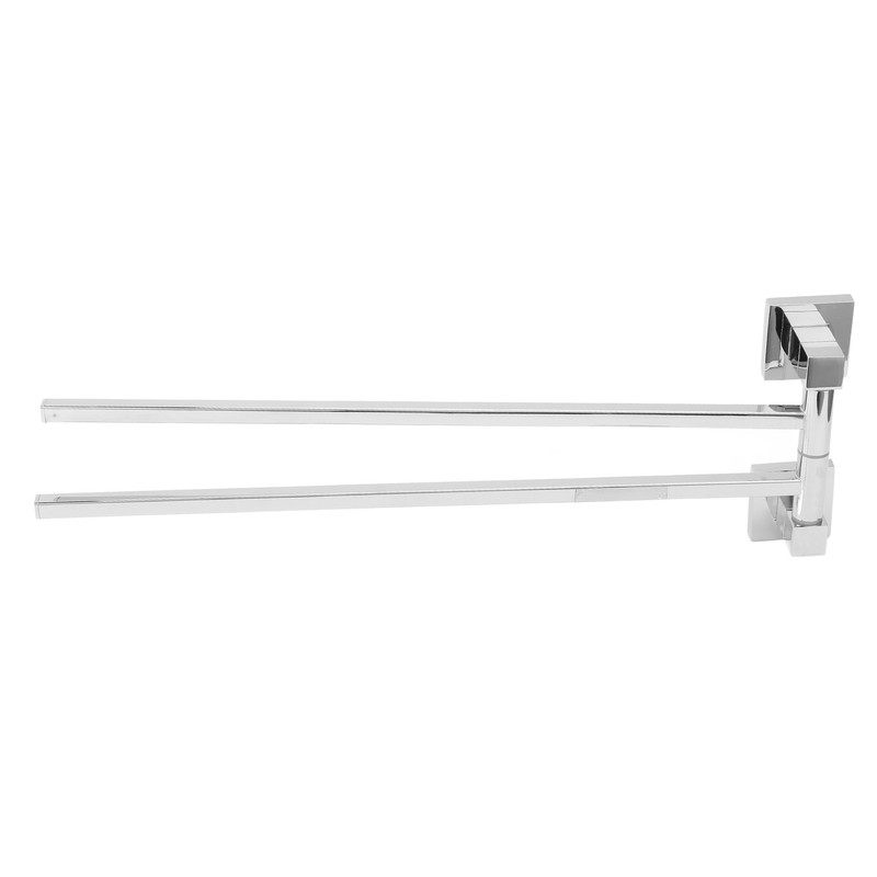 Stainless Steel Towel Rack Bar 180° Rotatable Towel Bathrobe Hanger