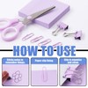 Glarks 1008pcs Purple Office Supplies Kit Desk Accessories Include Stapler,