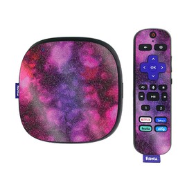 MightySkins Glossy Glitter Skin Compatible with Roku Ultra HDR 4K Streaming Media Player (2020) - Star Power | Protective, Durable High-Gloss Glitter Finish | Easy to Apply | Made in The USA