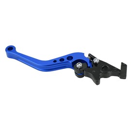 Clutch Brake Lever, 1 Pair CNC Aluminum Alloy, 4 Colors Optional, Motorcycle Clutch Drum Brake Lever Handle For most Motorcycles(blue)