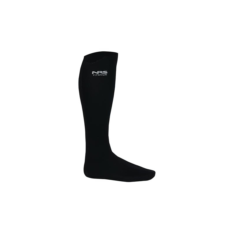 NRS Neoprene Boundary Socks with HydroCuff-Black-M