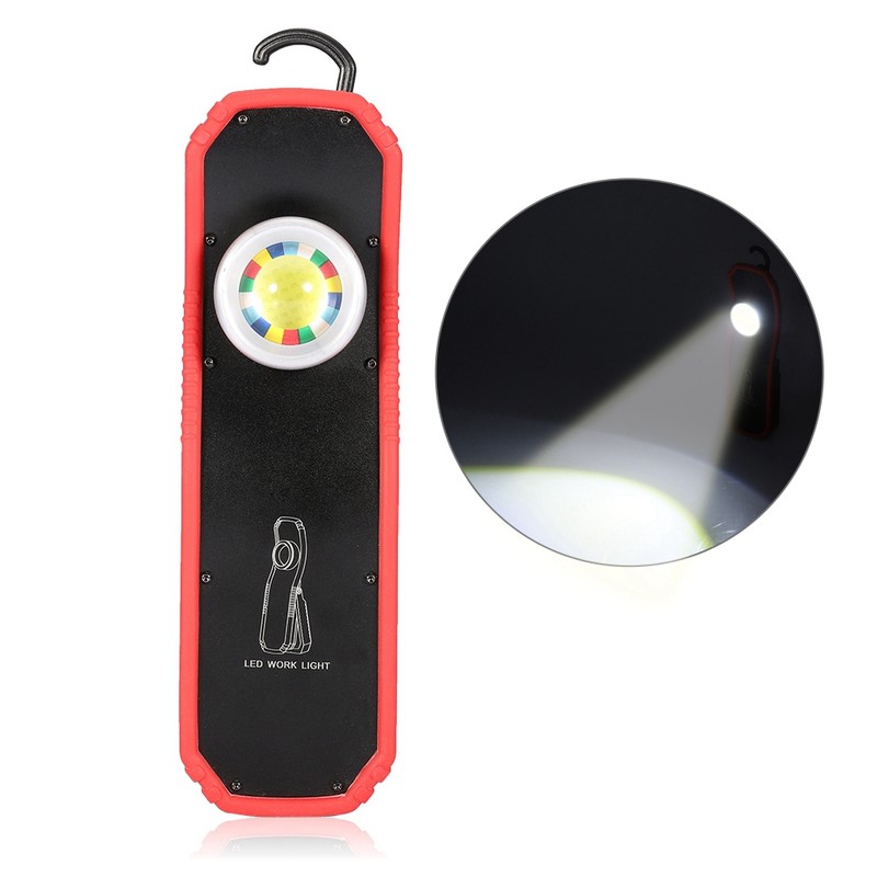 Portable COB Emergency Spotlight LED Warning Lamp with Magnet for