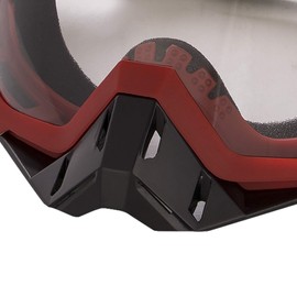 Carolilly Motorcycle Goggles Retro Glasses Motorcycle Windproof Glasses Cycling Glasses Men Motocross Goggles Black Ski Goggles Men (L, One Size)