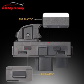 AllMyHomy Passenger Window Switch for GMC Acadia, Sierra, Yukon, Chevy Silverado Suburban 1500 2500HD 2006-2015，Rear Side Power Window Switches Replacement OE：22895545, 15888174