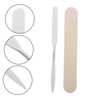 Baluue 1set Stainless Steel Cosmetic Mixing Spatula for Foundation Nail