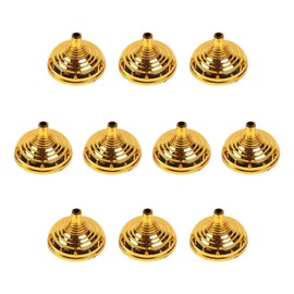 10 Pcs Flag Stands Gold Plated Flag Holders Mini Flag Bases for Desktop Living Room Office Conference Room