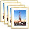 FIXSMITH 11x14 Picture Frame Bulk-4 Pack, Photo Frame with HD