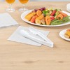Restaurantware White Serving Tongs 10 count 9” Heavy Duty Disposable