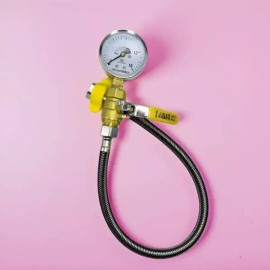 가정용 수압 측정기 검사 테스터기 압력 테스트기 압력누수 게이지 배관 [기본 압력계] Home Water Pressure Tester Gauge Pressure Leak Test Tool [Basic Pressure Gauge]