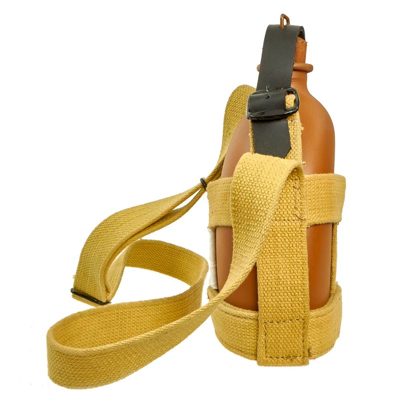 Japanese WWII Imperial Army Canteen and Harness Set