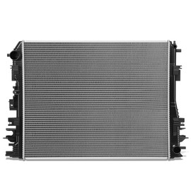 DNA MOTORING OE Style 1-Row Aluminum Cooling Radiator Compatible with Ram 1500 2500 3500 2014-2018 / Ram 1500 Classic 2019, 3.0L 6.4L, OEM-RA-13493, 68232742AA, 68232742AB